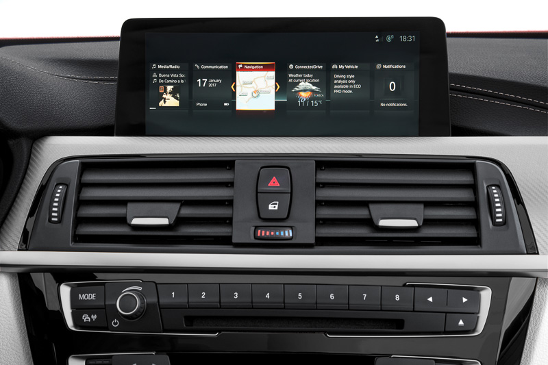 BMWコネクテッド・ドライブの画面イメージ