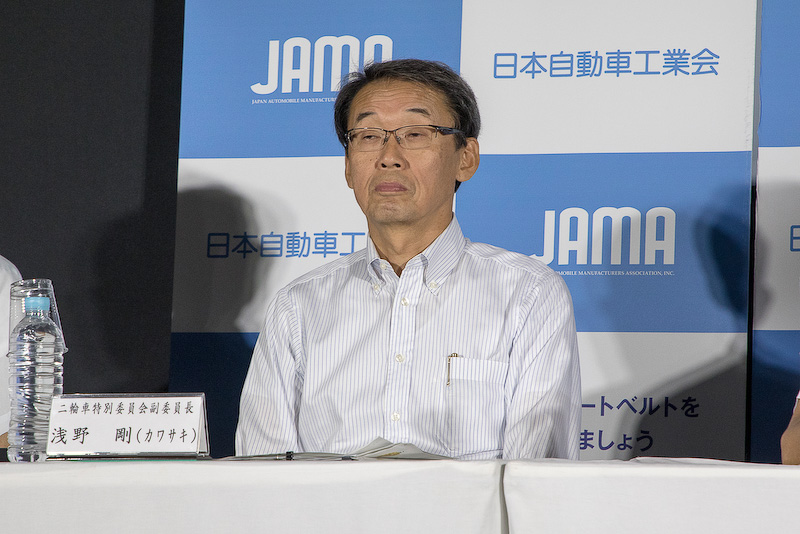 副委員長の浅野剛氏（川崎重工業株式会社 執行役員 モーターサイクル＆エンジンカンパニー バイスプレジデント）