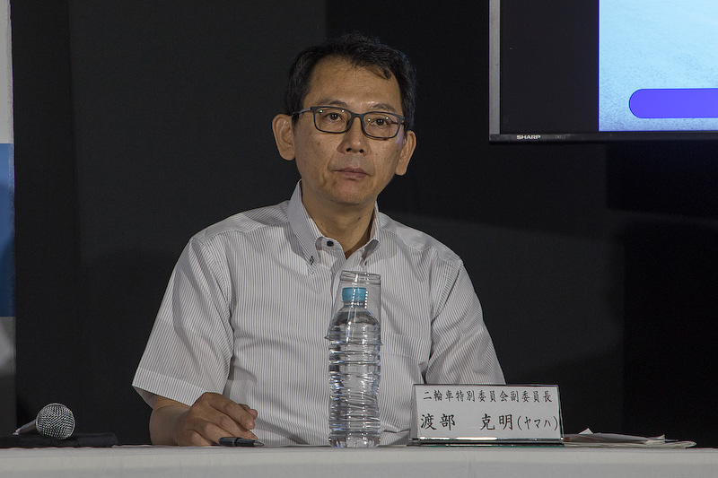 副委員長の渡部克明氏（ヤマハ発動機株式会社 取締役 常務執行役員 MC事業本部長）