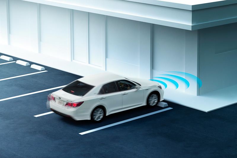 インテリジェントクリアランスソナーの作動イメージ