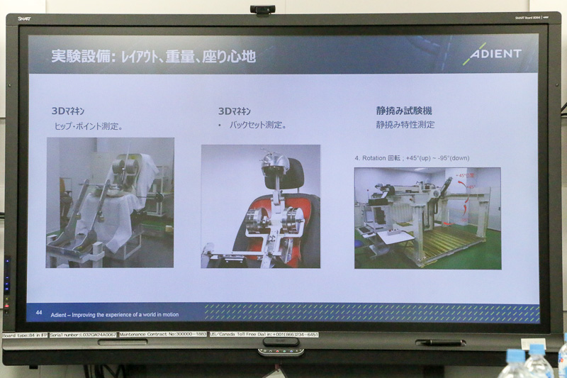 ジャパン・テクニカル・センターに保有している設備などについてのスライド