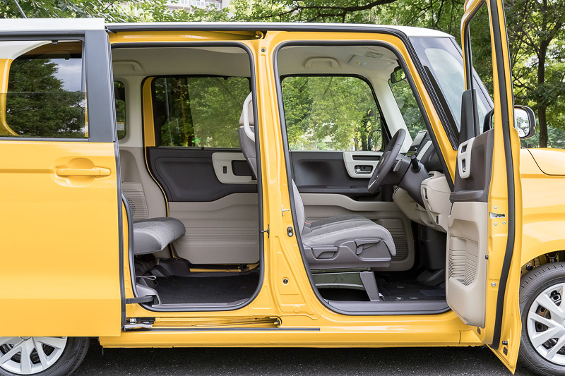 乗り降りがしやすい低くフラットなフロア