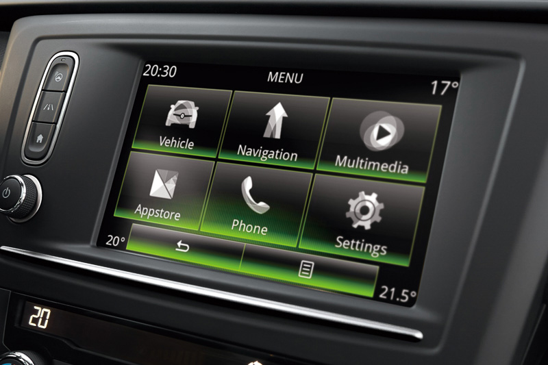 7インチタッチスクリーンパネルを採用