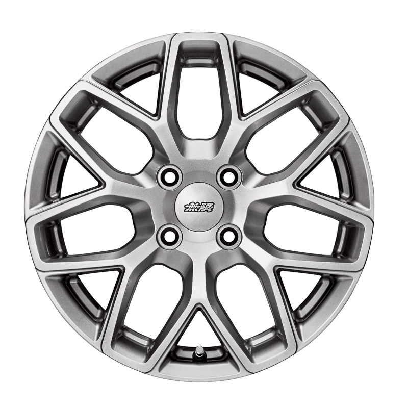 アルミホイール「MDY」（2万9160円/本）の新色ハイパーシルバー（写真左）、ダークガンメタリック（写真右）。サイズは15×5Jインセット45