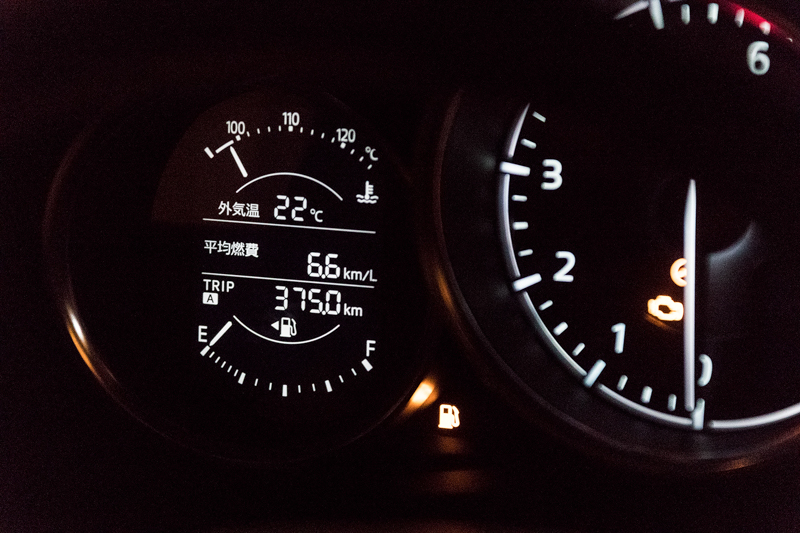 Car Watchロードスターの燃費は、車載の燃費計で6.6km/L