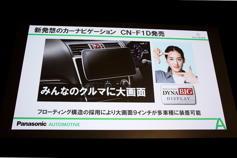 DYNABIG ディスプレイを搭載した2016年モデルのCN-F1D