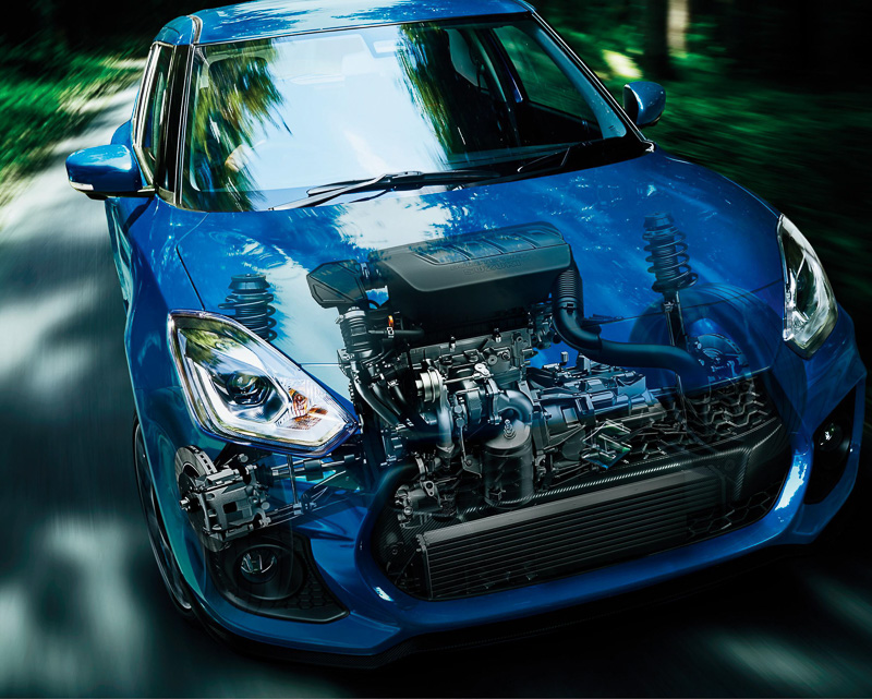 エンジンは1.4リッター直噴ターボのK14C型ブースタージェットエンジンを搭載