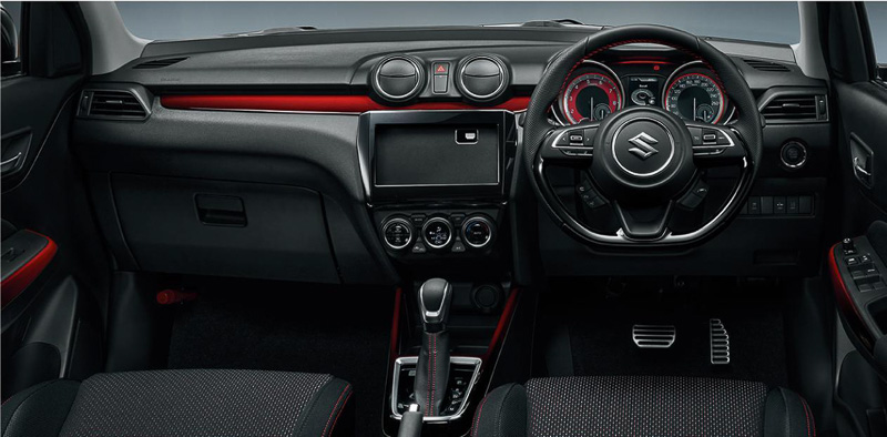 6速AT車のインテリアデザイン