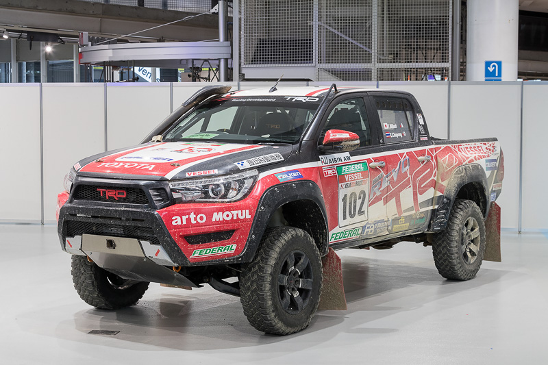 アジアクロスカントリーラリー2017で総合2位となったToyota Cross Country Team Thailandの102号車