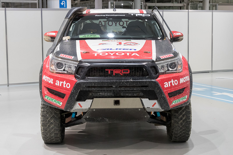 アジアクロスカントリーラリー2017で総合2位となったToyota Cross Country Team Thailandの102号車