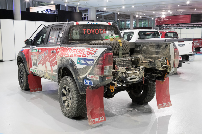 アジアクロスカントリーラリー2017で総合2位となったToyota Cross Country Team Thailandの102号車