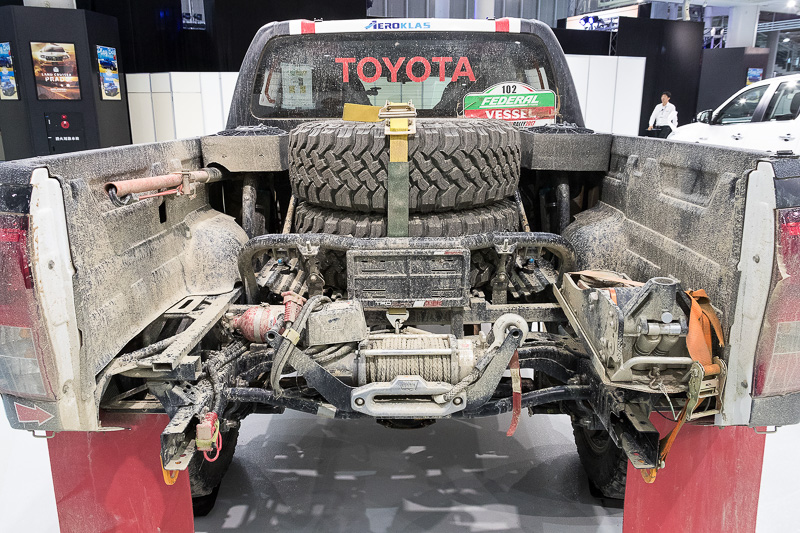 アジアクロスカントリーラリー2017で総合2位となったToyota Cross Country Team Thailandの102号車