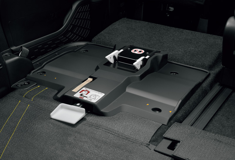 車両に用意されるワンタッチ固定装置