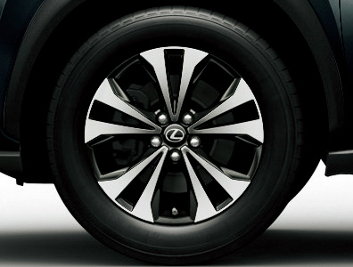 18インチ“F SPORT”専用アルミホイール（ブラック塗装＋切削光輝）