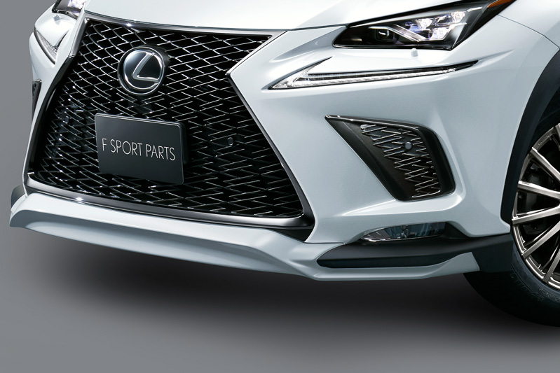 「フロントスポイラー」の塗装済み（左）とBLACK EDITION（右）。価格はそれぞれ7万円（税別）