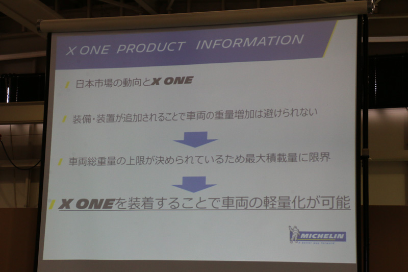 車両を軽量化できるX Oneの装着で、多くの問題の解消になるとの解説
