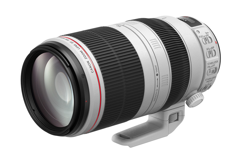 「EOS 5D Mark IV」とセットで貸し出しが行なわれる「EF100-400mm F4.5-5.6L IS II USM」