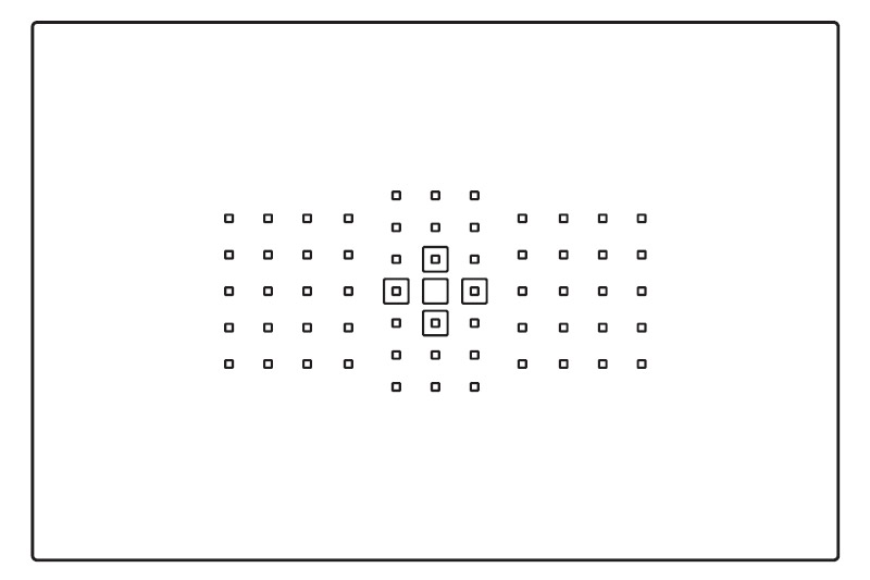 お勧め設定：領域拡大AF（上下左右）