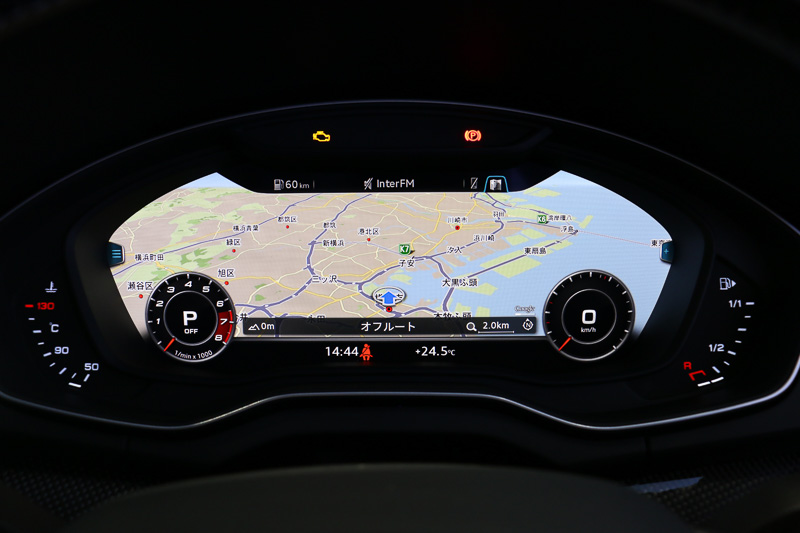 12.3インチの高解像度カラーディスプレイでメーターパネルを構成する「バーチャルコックピット」は8万円で全車にオプション設定