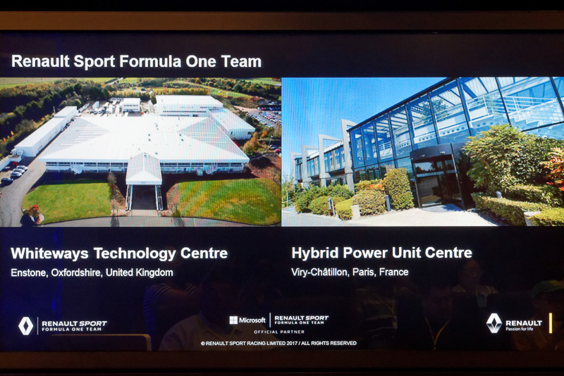 ルノーF1チームの主要拠点となるファクトリーはイギリスとフランスの2カ所にある