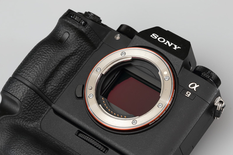 ミラーもシャッターもない開口部のセンサー部（おそらくローパスフィルター）がむき出しの状態は心理的には少々不安を感じます