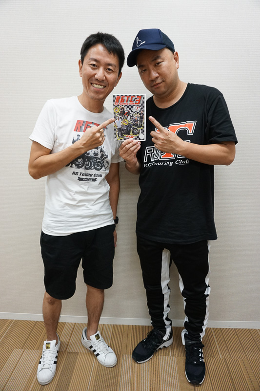 10月11日発売のDVD「RGツーリングクラブ3」もさりげなくアピール。現地での販売も実施