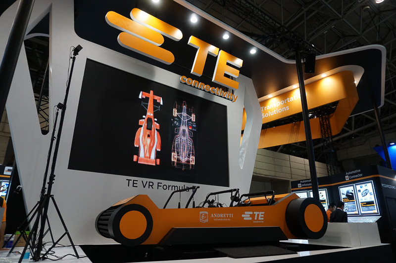 タイコ エレクトロニクス ジャパンのブース