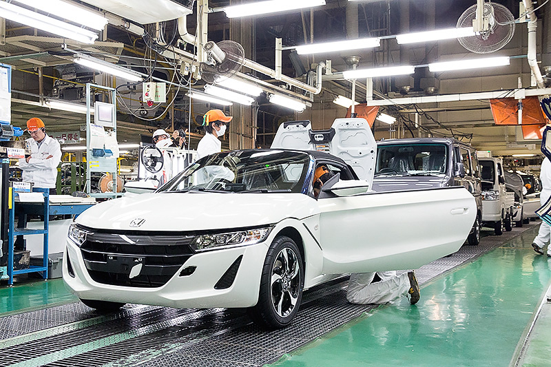 八千代工業の四日市製作所で生産される「S660」