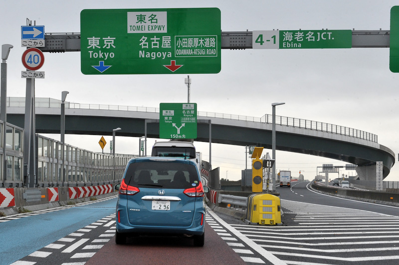 渋滞にハマったのは圏央道と東名高速とのJCTだけだった