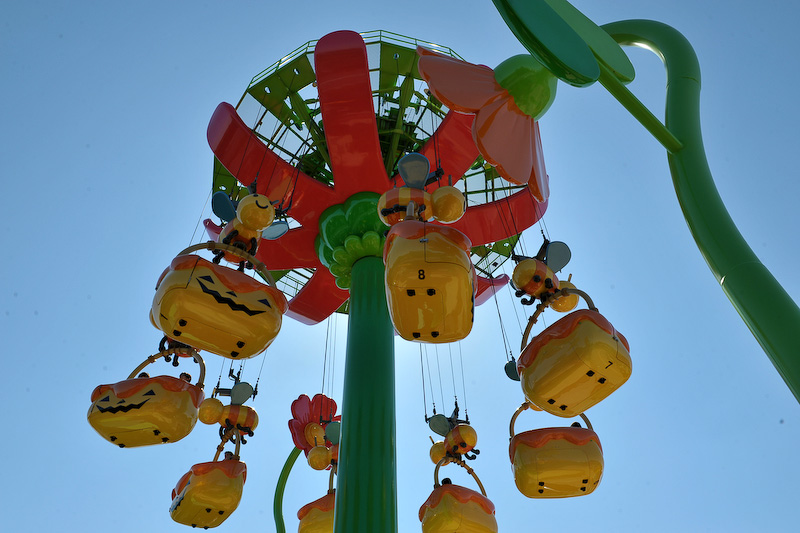 「ぶんぶんばち」も怖がらずに乗ってくれた。こちらも0歳から