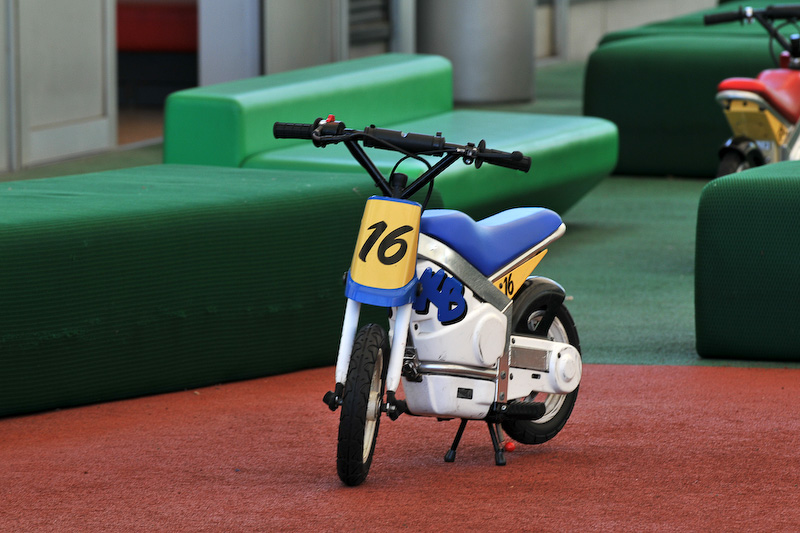 今回乗ることは叶わなかったキッズバイク。補助輪がとれたら挑戦しよう