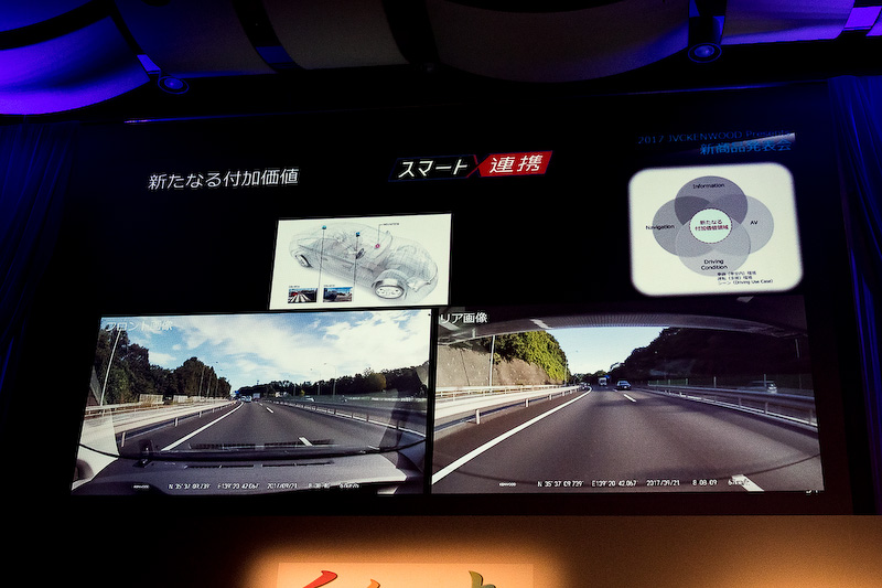 フロントとリアを同時記録