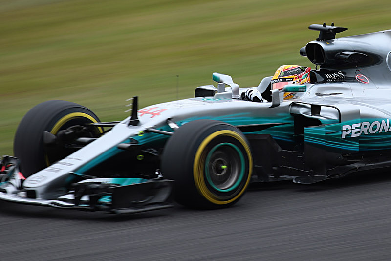 FP1で2位となったルイス・ハミルトン選手（44号車 メルセデス）