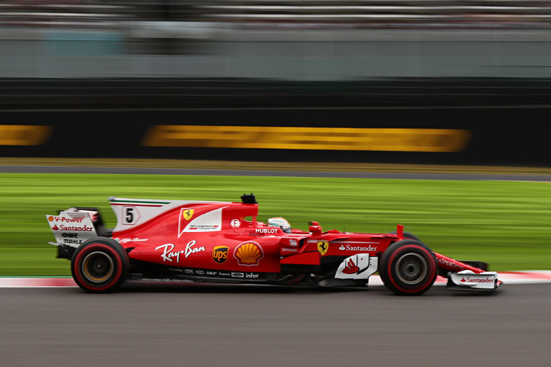 予選3位になったセバスチャン・ベッテル選手（5号車 フェラーリ）