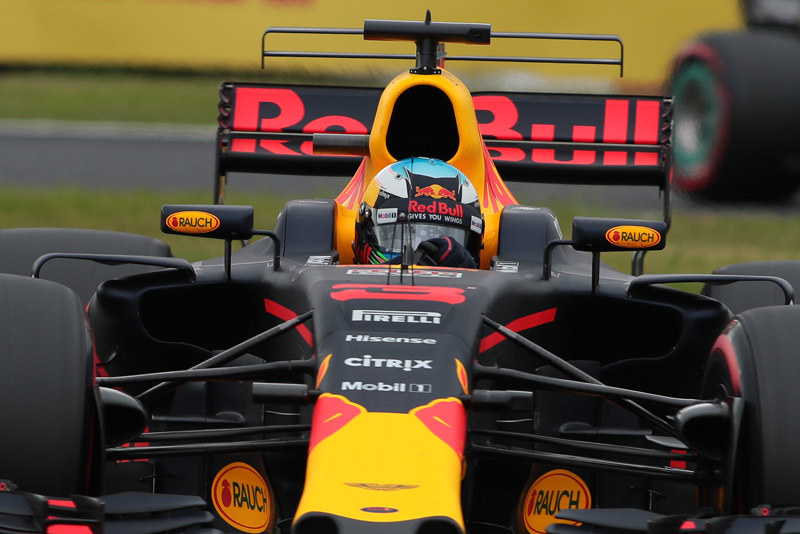 予選4位になったレッドブルのダニエル・リカルド選手（3号車 レッドブル・レーシング・タグホイヤー）