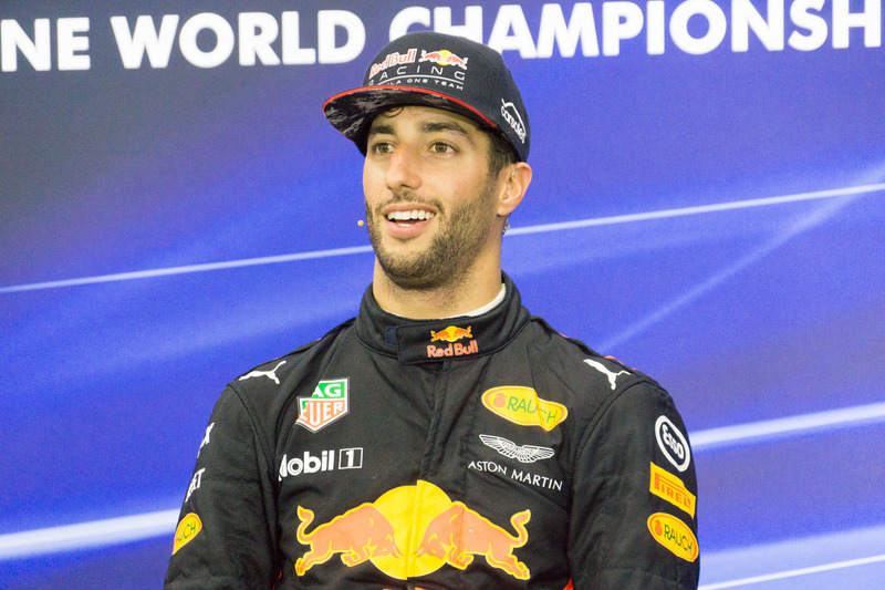 3位のダニエル・リカルド選手