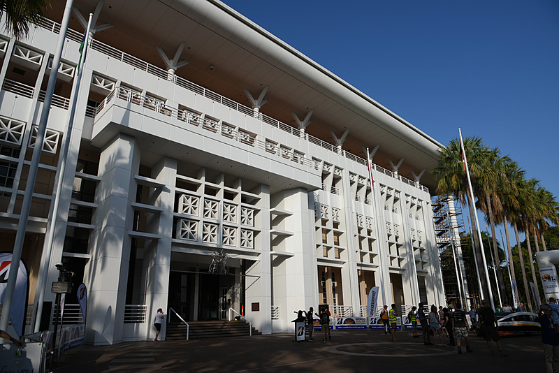 スタート地点となった、ダーウィン市内にあるノーザンテリトリー立法府前