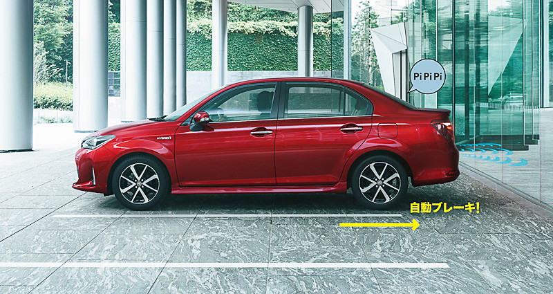 インテリジェントクリアランスソナーの作動イメージ