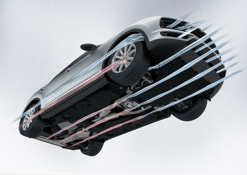 「アクティブクーリングエアフラップ」は新型カイエンの全グレードに標準装備