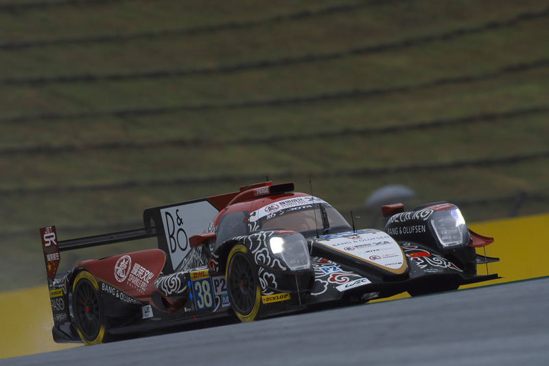 LMP2クラス3位でポイントリーダーの38号車 ジャッキー・チェンDCレーシングのオレカ 07 - ギブソン（ホーピン・タン/オリバー・ジャービス/トーマス・ローラン組）