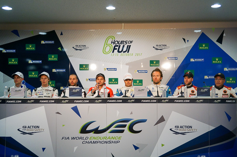 ポールポジション会見の様子