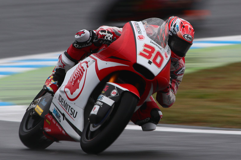 Moto2でポールポジションを獲得した中上貴晶選手