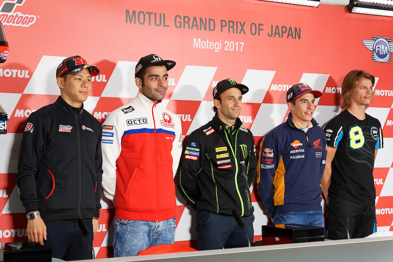 MotoGPのフロントロー3名、Moto2とMoto3のポールシッターが記者会見を開いた