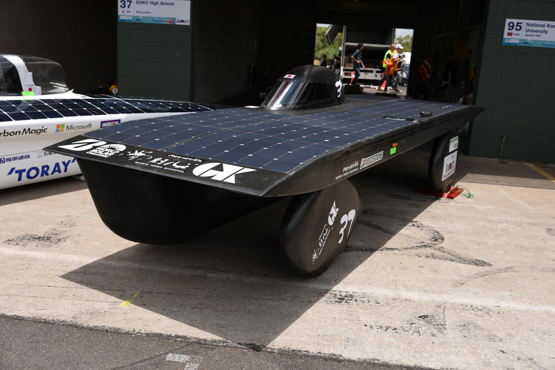 チャレンジャークラスからアドベンチャークラスに移行した呉港高等学校の37号車「MUSOUSHIN」