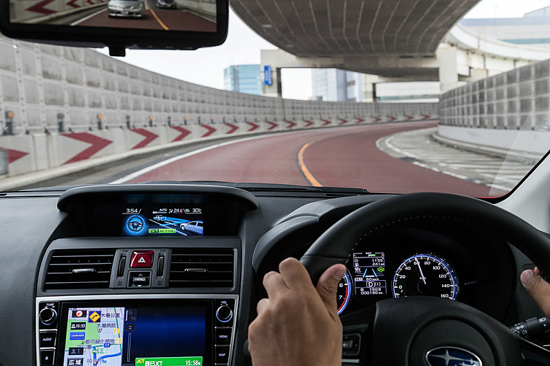 首都高 9号深川線（下り）福住近辺のS字カーブ