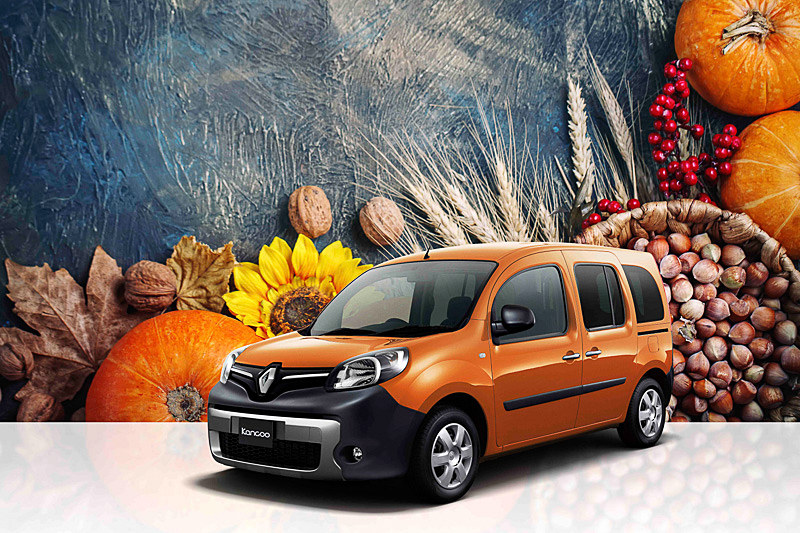 日本オリジナルのボディカラーを採用した限定車の第7弾「カングー クルール」はカボチャのオレンジをイメージ