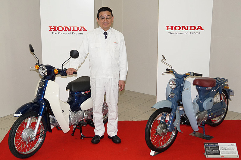 従来モデルは中国生産だったが、新型モデルのスーパーカブの生産は熊本製作所に移管された