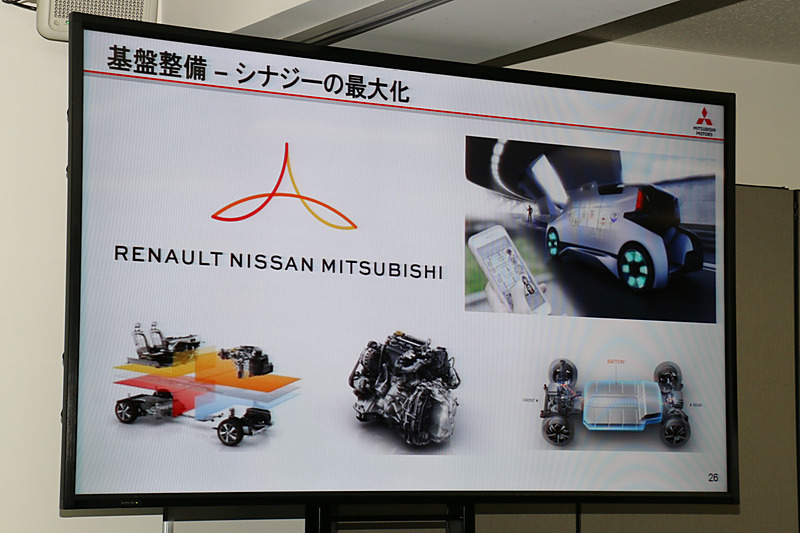 製品としての発売は「2020年以降」としつつ、アライアンスの共通プラットフォームなどを活用した新型車の開発はすでにスタートしているという