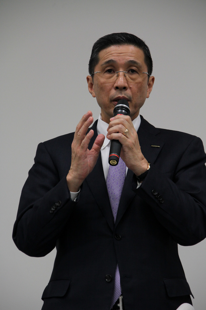 「日産の再発防止策を信頼いただいた皆様には大変申し訳ないことをしてしまいました」と語る西川社長