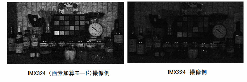 画素加算モード撮像例